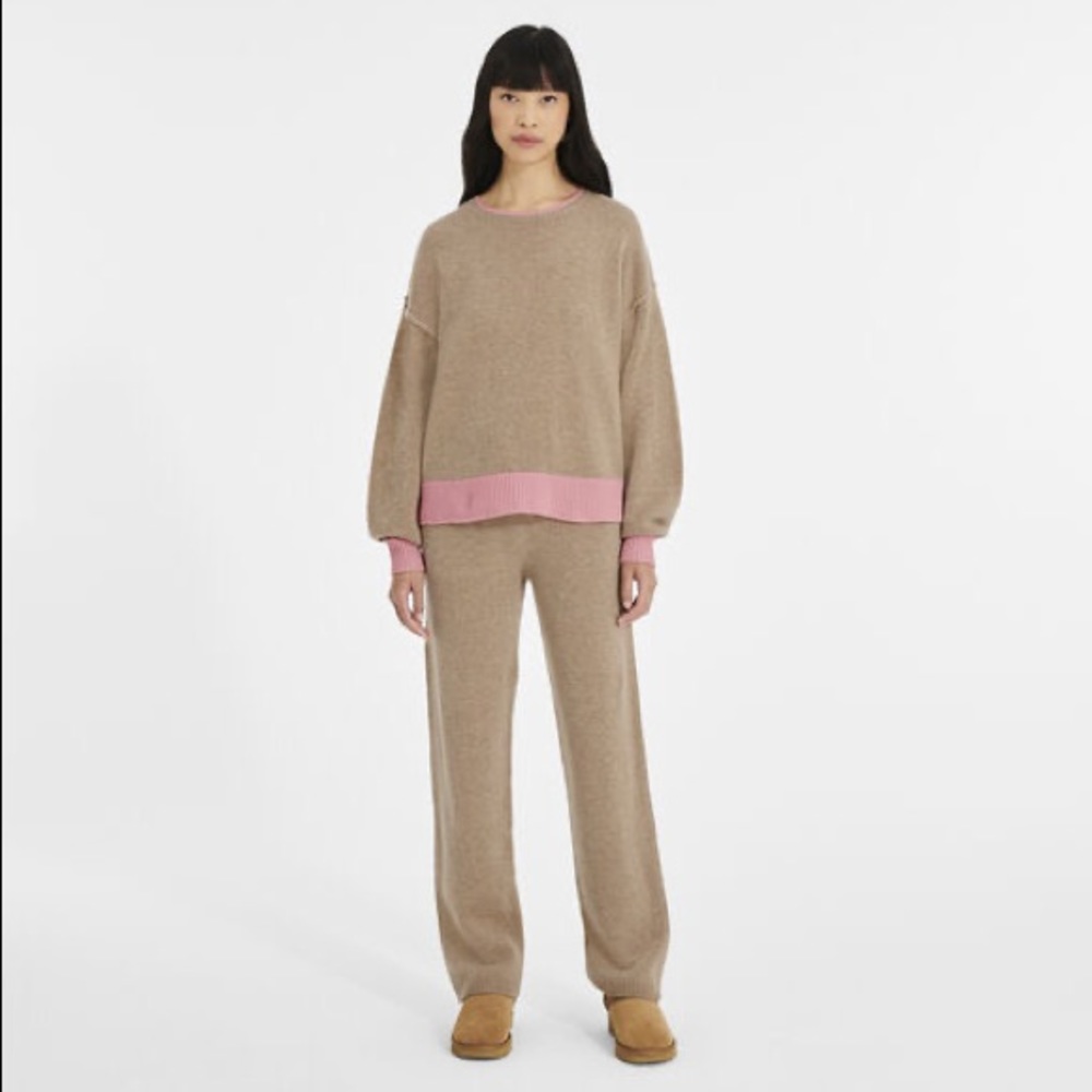 UGG Cashmere knit crewneck sweater + matching pants